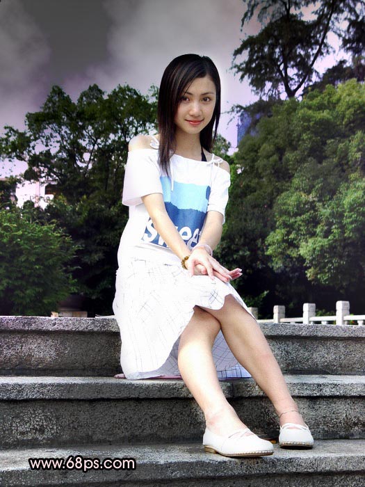 Photoshop教程:制作漂亮女孩