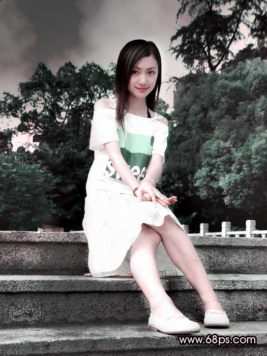 Photoshop教程:制作漂亮女孩