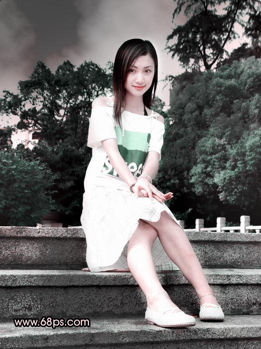 Photoshop教程:制作漂亮女孩