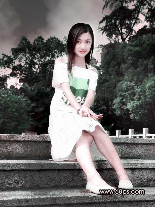 Photoshop教程:制作漂亮女孩