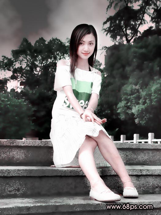 Photoshop教程:制作漂亮女孩