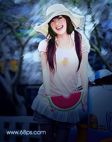 非主流ps教程：油画风格Sener非主流