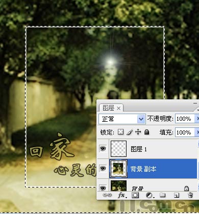 Photoshop制作照片的回家感觉