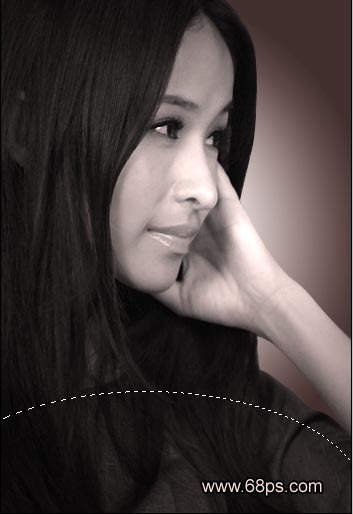 Photoshop处理女孩照片为优雅签名特效