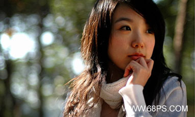 Photoshop通道选区处理女孩照片