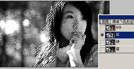 Photoshop通道选区处理女孩照片