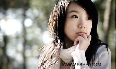 Photoshop通道选区处理女孩照片