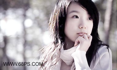 Photoshop通道选区处理女孩照片