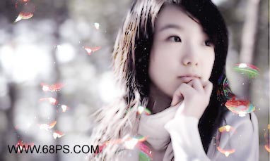 Photoshop通道选区处理女孩照片