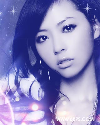 photoshop调色教程:偏蓝的的签名效果