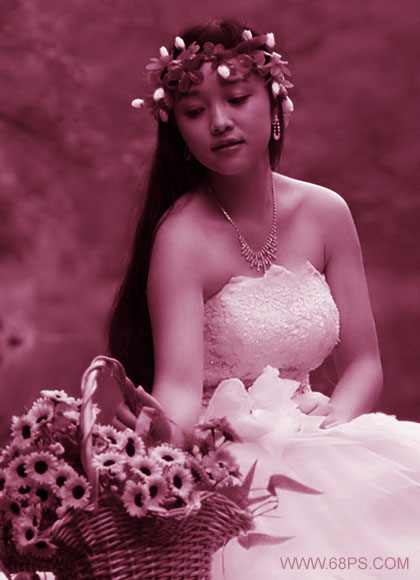 photoshop调色教程:MM绚丽动人的色彩