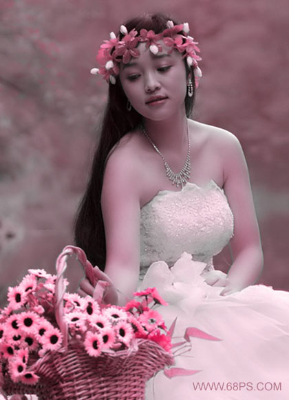 photoshop调色教程:MM绚丽动人的色彩