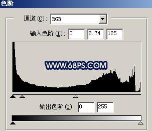 Photoshop制作蓝色格调的MM非主流照片