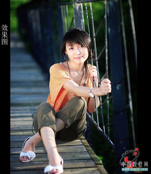 Photoshop简单制作漂亮的抽丝效果_jb51.net转载