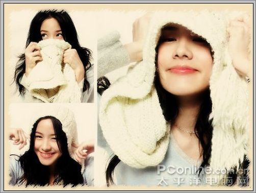 Photoshop制作美女林嘉欣爱情怀旧签名名