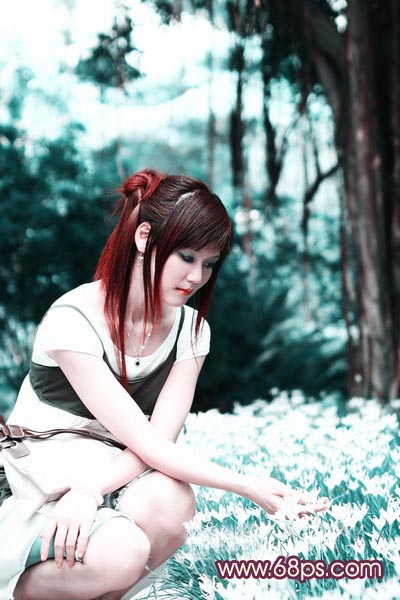 Photoshop调色教程:MM的淡雅色调