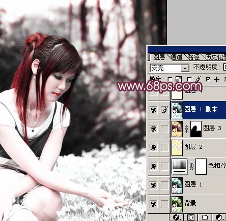 Photoshop调色教程:MM的淡雅色调