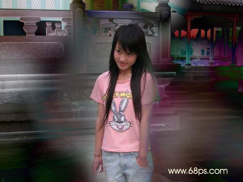 Photoshop丰富照片色彩制作非主流效果