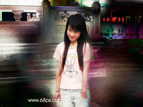 Photoshop丰富照片色彩制作非主流效果