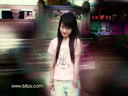 Photoshop丰富照片色彩制作非主流效果