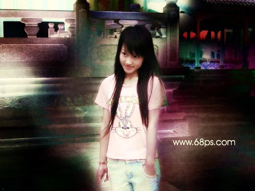 Photoshop丰富照片色彩制作非主流效果