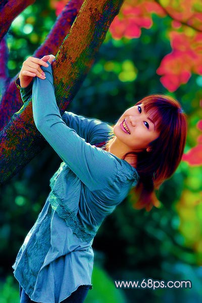 Photoshop调色:使MM照片颜色丰富多彩