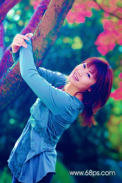 Photoshop调色:使MM照片颜色丰富多彩