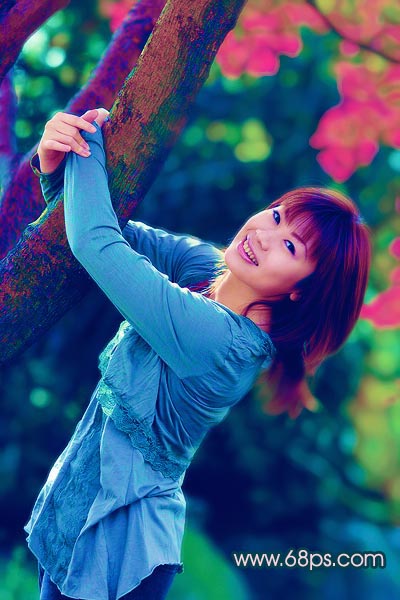 Photoshop调色:使MM照片颜色丰富多彩