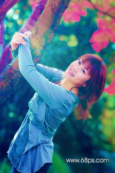 Photoshop调色:使MM照片颜色丰富多彩