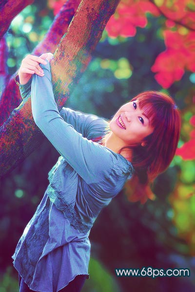 Photoshop调色:使MM照片颜色丰富多彩