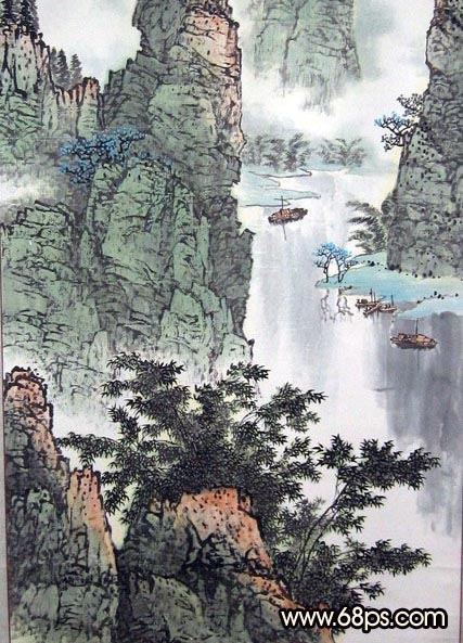 Photoshop制作国色天香美女