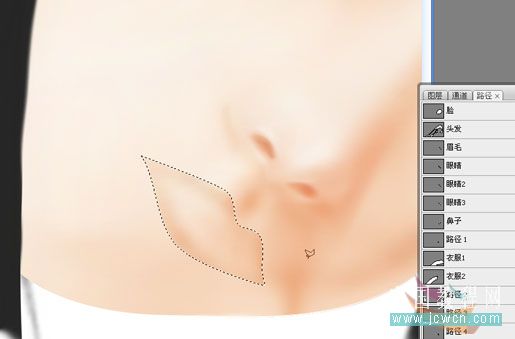 Photoshop鼠绘漂亮的人物桃花泪