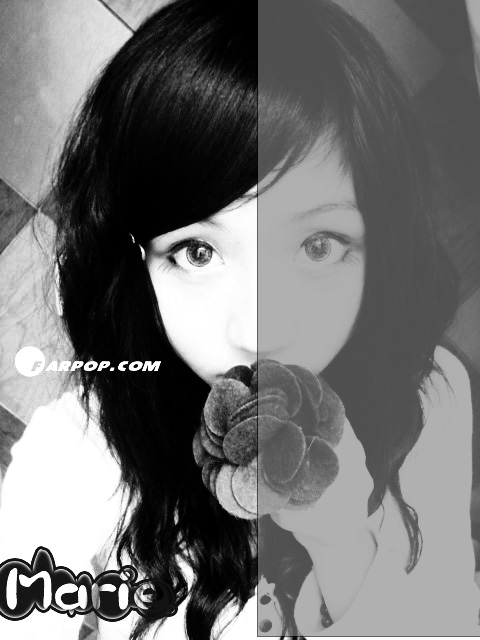 Photoshop转女孩照片为高光黑白效果