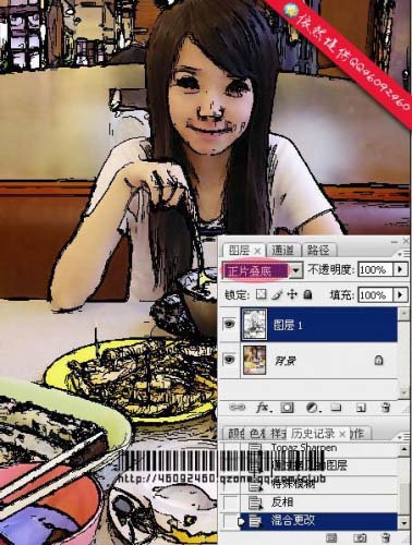 类似水粉碳笔画非主流照片,Photoshop教程
