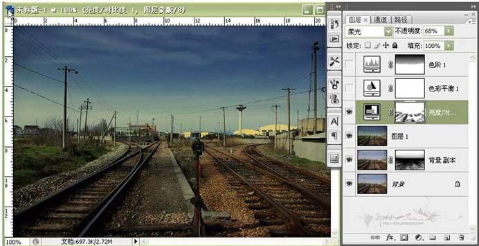 PS照片教程:一种风景怀旧效果