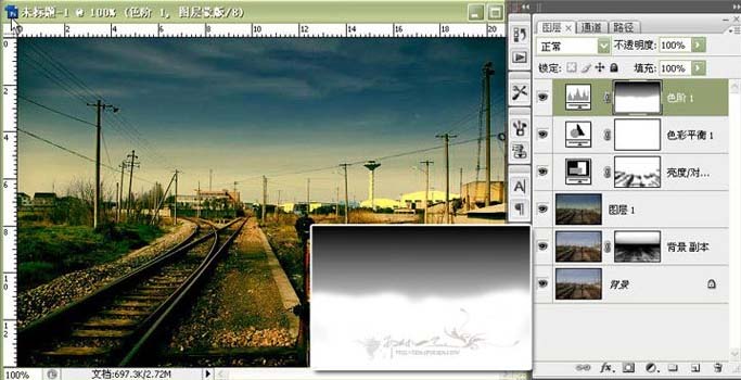 PS照片教程:一种风景怀旧效果