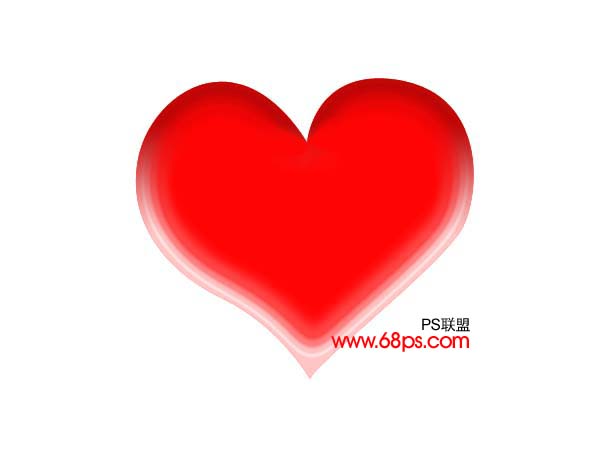 支持2008北京奥运 PS绘制奥运红心图案