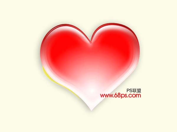 支持2008北京奥运 PS绘制奥运红心图案