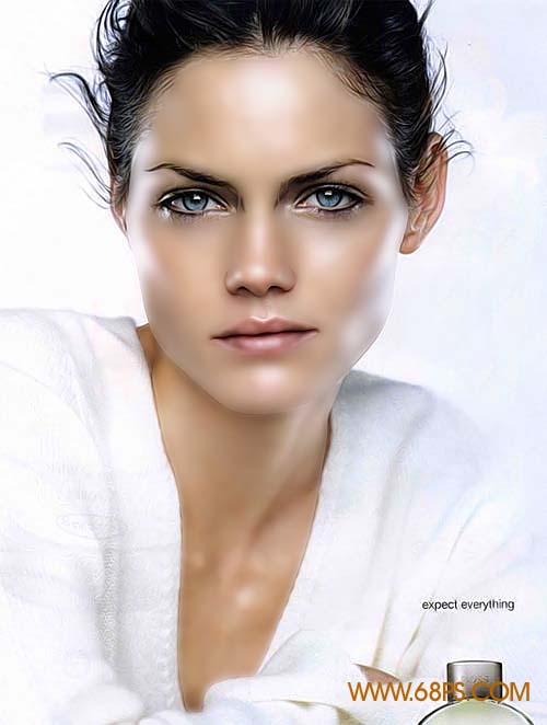 Photoshop还原MM水晶亮丽肌肤