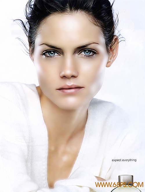 Photoshop还原MM水晶亮丽肌肤