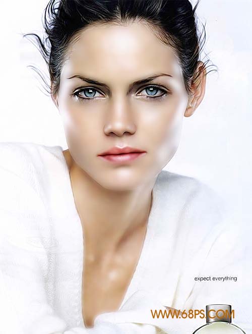 Photoshop还原MM水晶亮丽肌肤