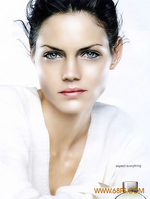 Photoshop还原MM水晶亮丽肌肤