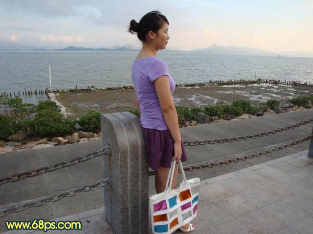 Photoshop 调出外景照片金色的黄昏效果