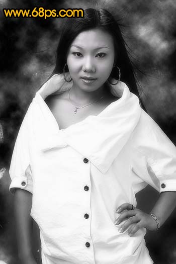 Photoshop 调出人物暗灰色质感肤色