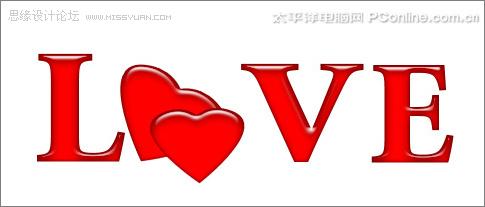 Photoshop 制作一张简洁的情人节贺卡