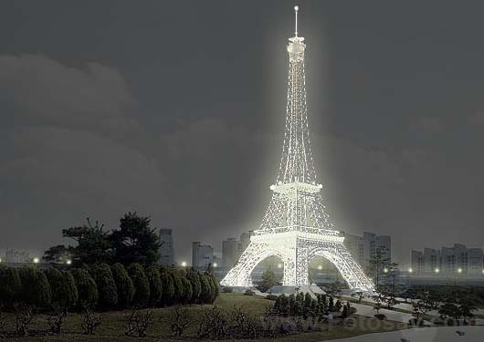 Photoshop 照片转成繁星闪烁夜景效果