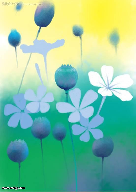 photoshop 鼠绘梦幻的卡通人物场景插画