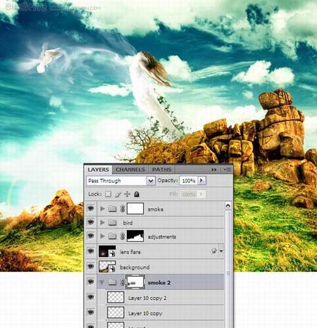 photoshop 超强合成梦幻岛的仙女
