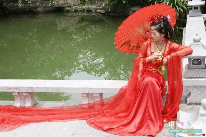 Photoshop打造一张艺术的水墨古典人物插画