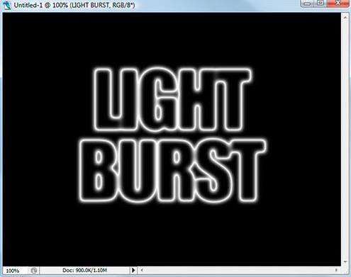 Photoshop 打造超酷的放射字效果